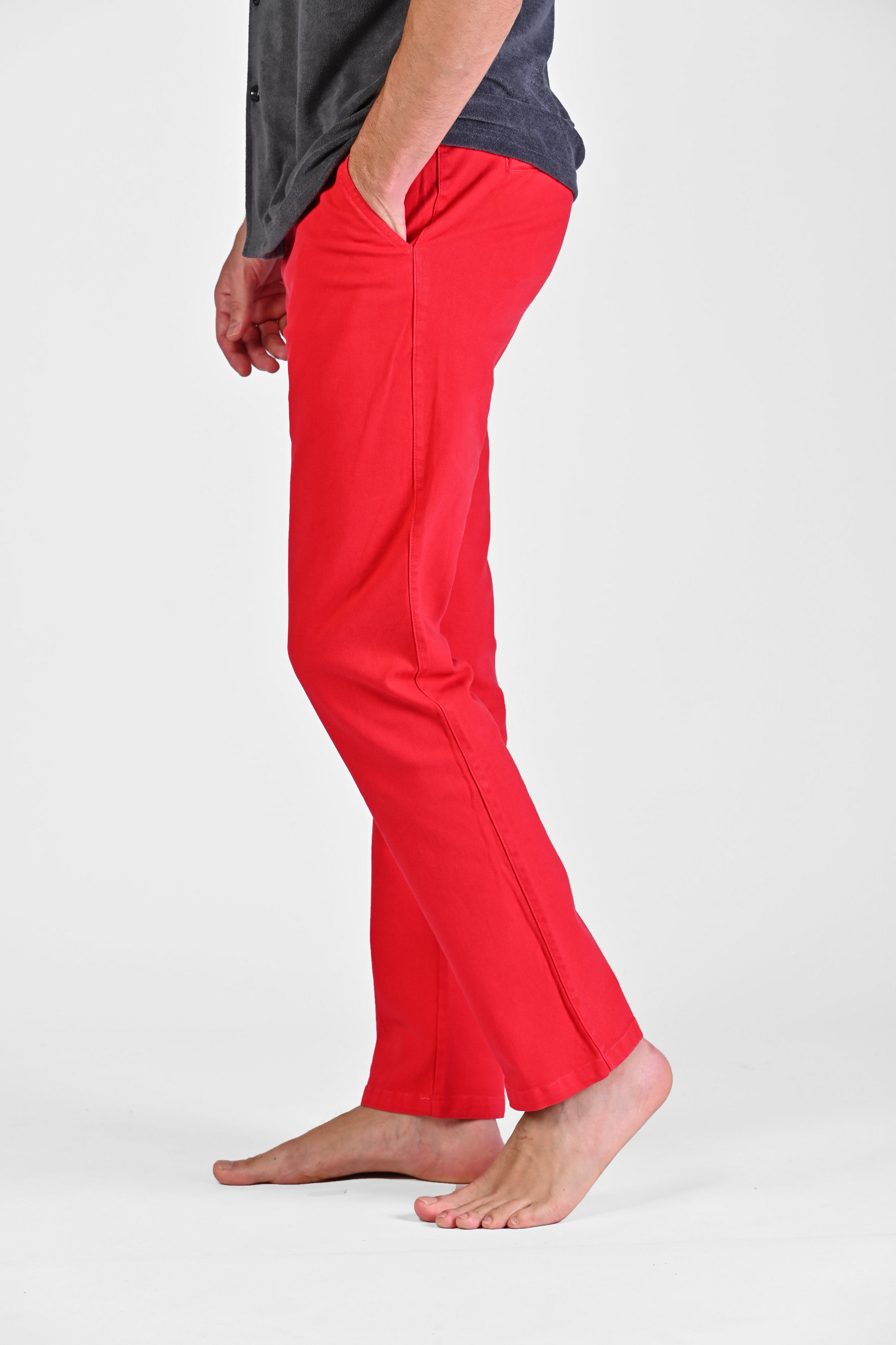 Hermès Suit Pants Virgin Wool Red